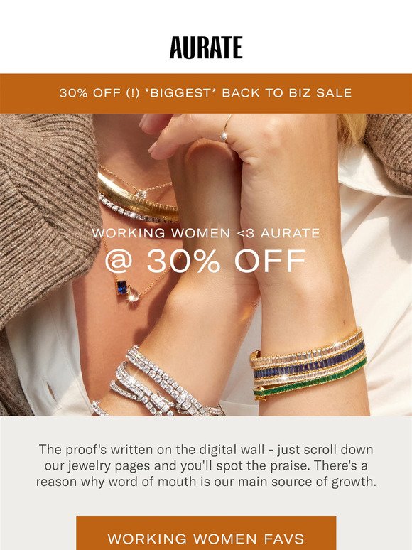 30% OFF (!) TO SHATTER GLASS CEILINGS