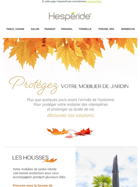 Protégez votre mobilier de jardin 🍂