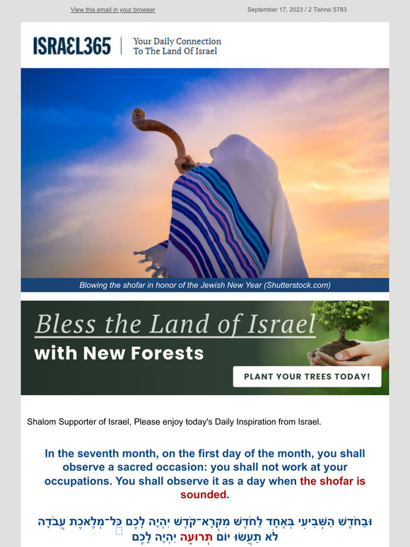 THE ISRAEL BIBLE The Call of the Shofar From Creation to Redemption