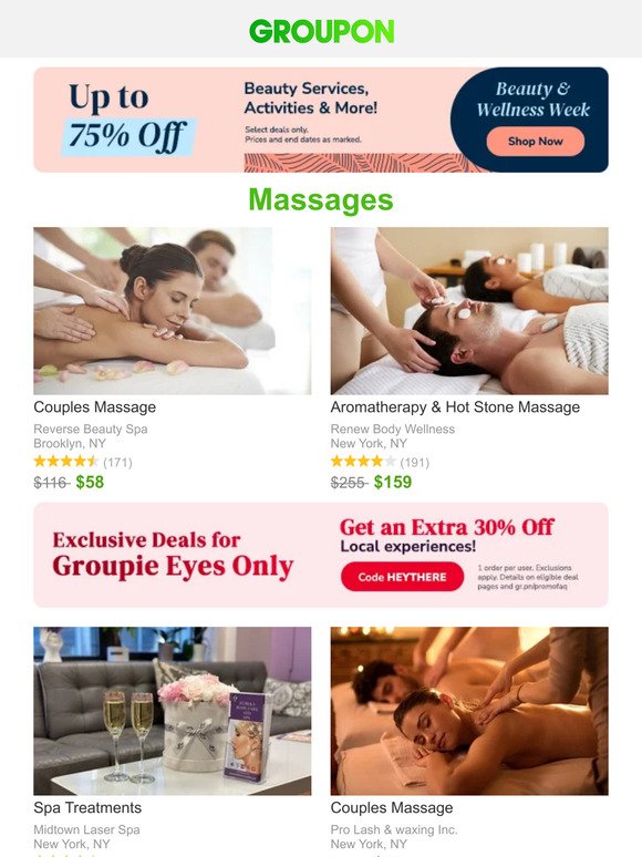 Up to 50% Off on Massages - Limited Time Offer!