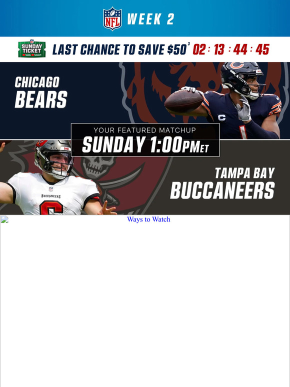 Chicago Bears vs. Tampa Bay Buccaneers: Date, kick-off time, stream info  and how to watch the NFL on DAZN