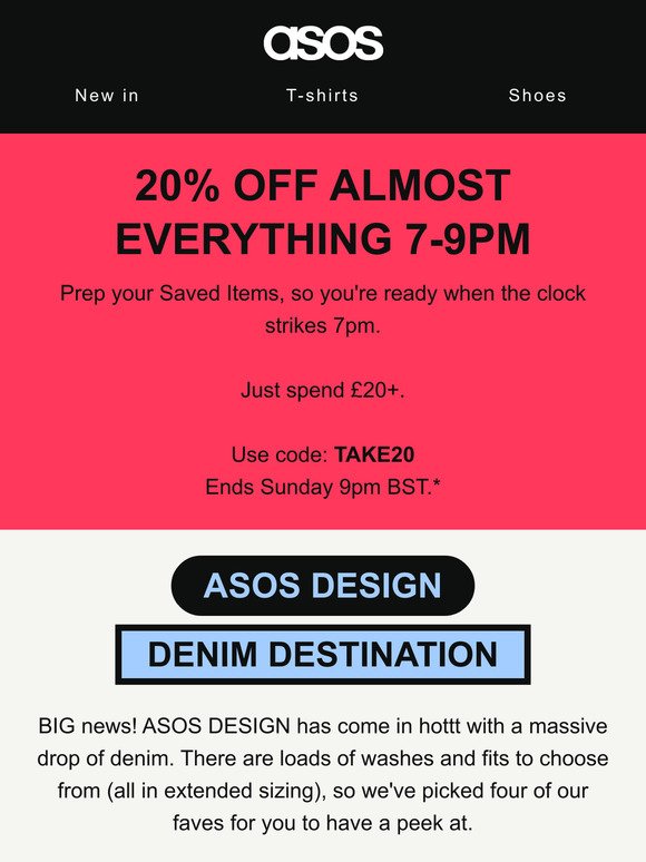 20% off almost everything! 7-9pm 🚨