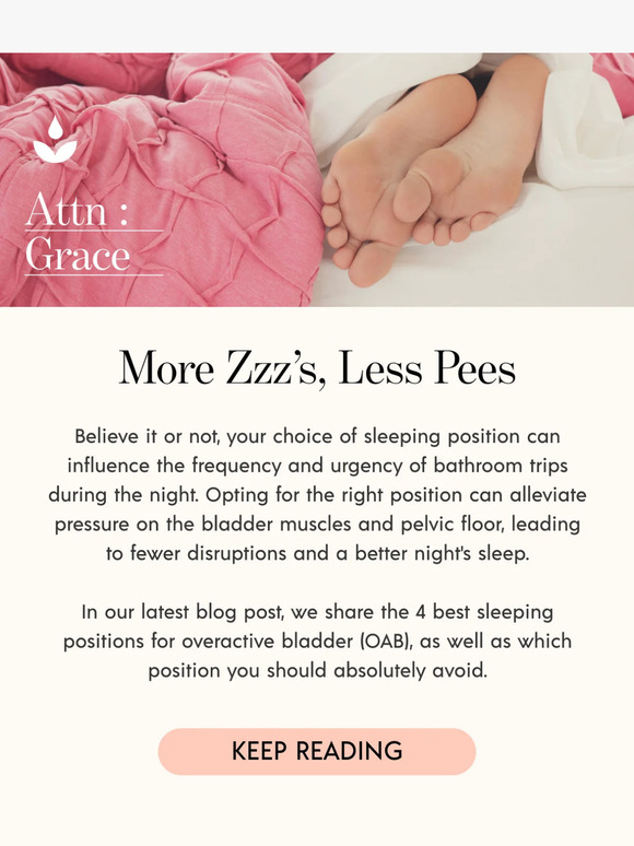 Attn Grace The Best Sleeping Positions for Overactive Bladder Milled