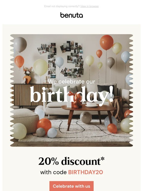 Ends soon: 20% Birthday discount! 💝⌛