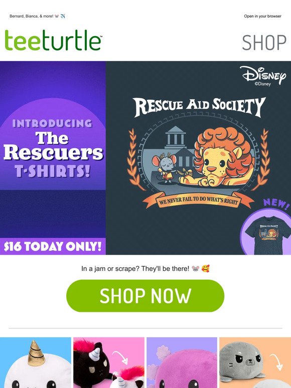 Disney's The Rescuers t-shirts are HERE!