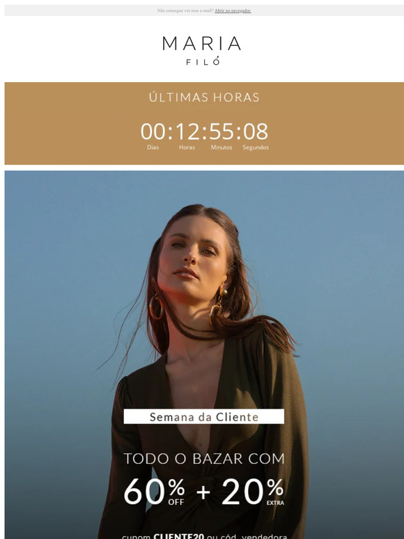 Últimas horas para garantir +20% OFF no BAZAR