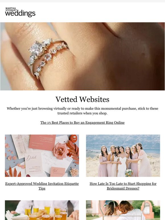 The 13 Best Places to Buy an Engagement Ring Online