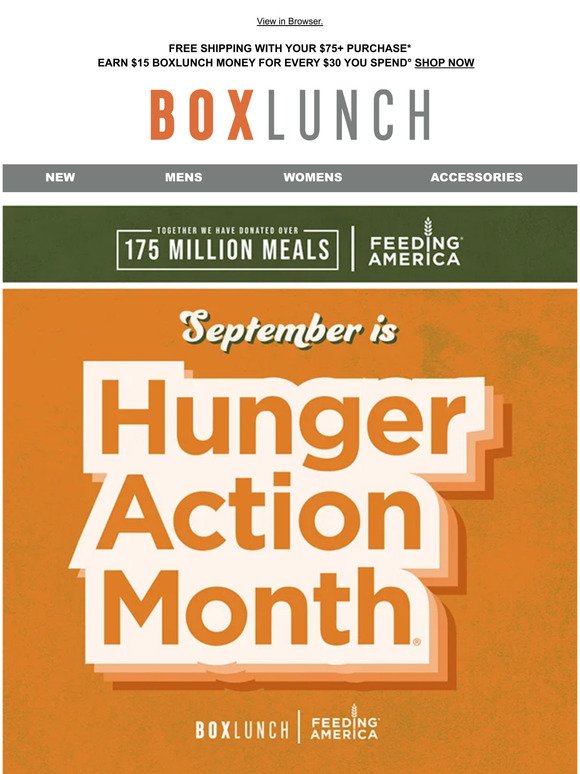 Celebrate Hunger Action Month with us!