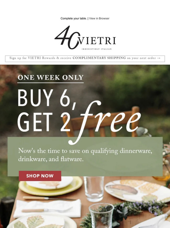 Buy 6, get 2 FREE.