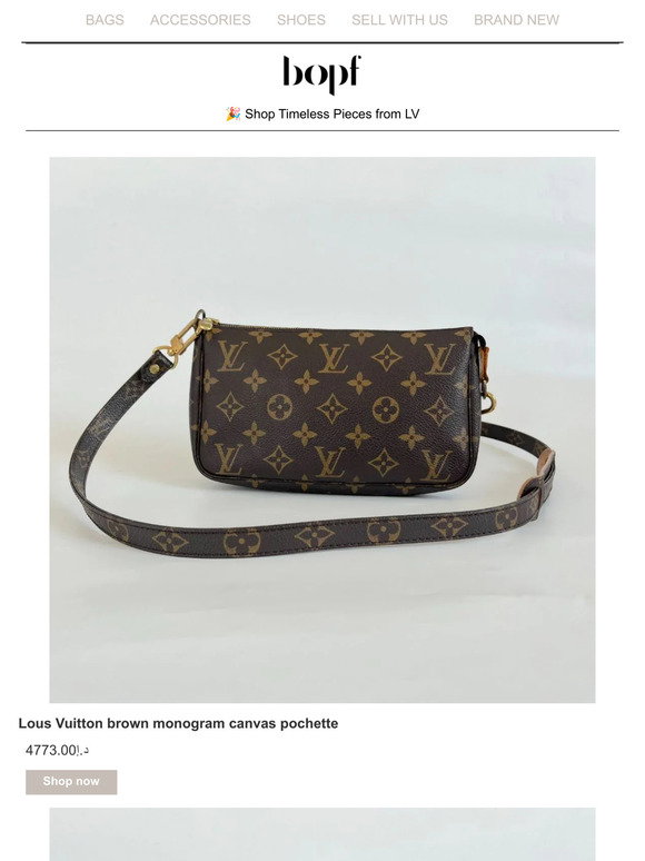 Louis Vuitton brown monogram quilted shoulder bag - BOPF