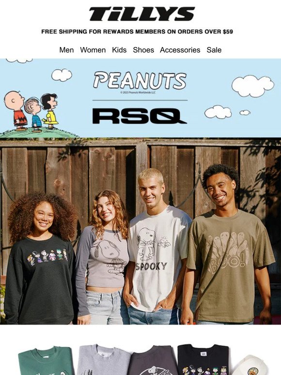 🎃 RSQ x Peanuts Halloween Collection - Exclusively at Tillys