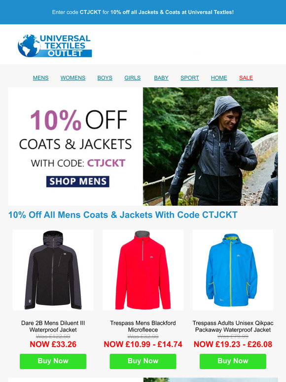 ☔ Hey , Beat The Rain! Get 10% Off ALL Jackets & Coats! ☔