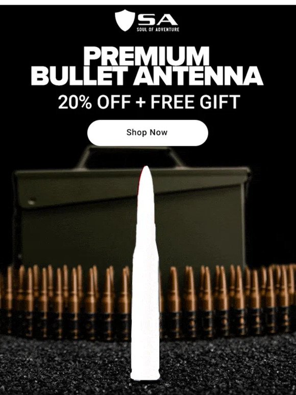 $24 Premium Bullet Antenna