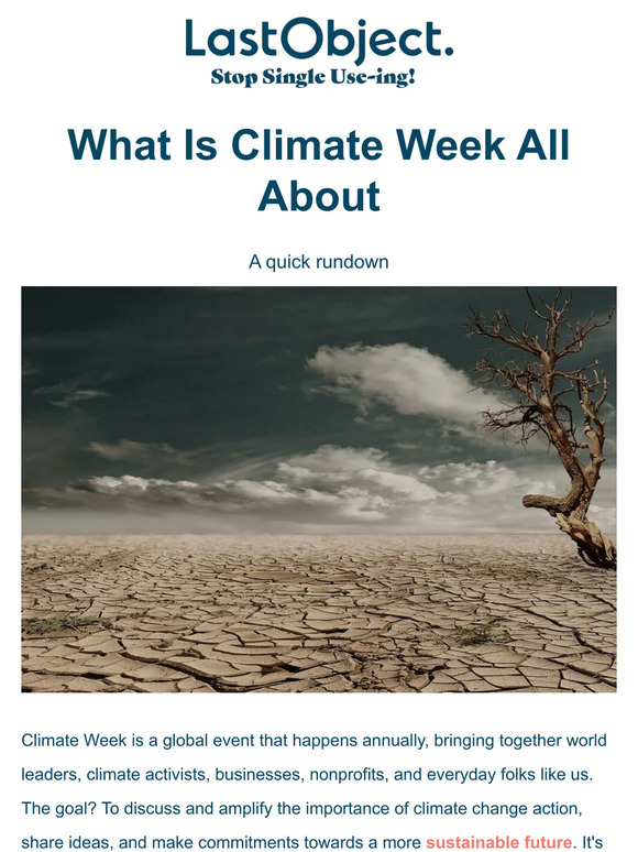 What Is Climate Week All About