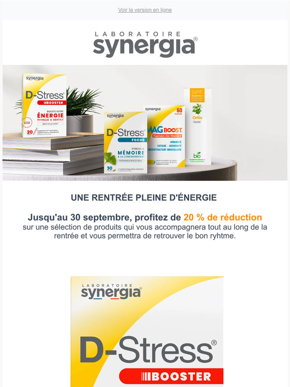 SPÉCIALE RENTRÉE : 20 % de réduction sur notre sélection !