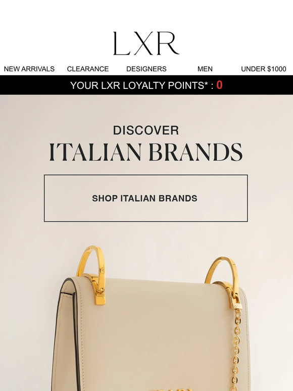 Our love for italian brands