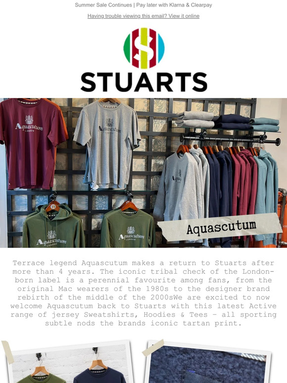 Aquascutum Returns - Collection Now Online 🚨