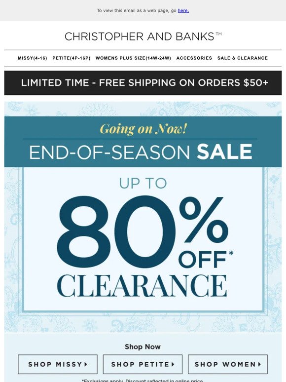 Wait, What?! Up to 80% off!