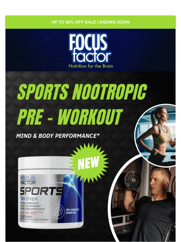 BREAKING 📰 Focus Factor Sports Pre-Workout Is On Sale Now!