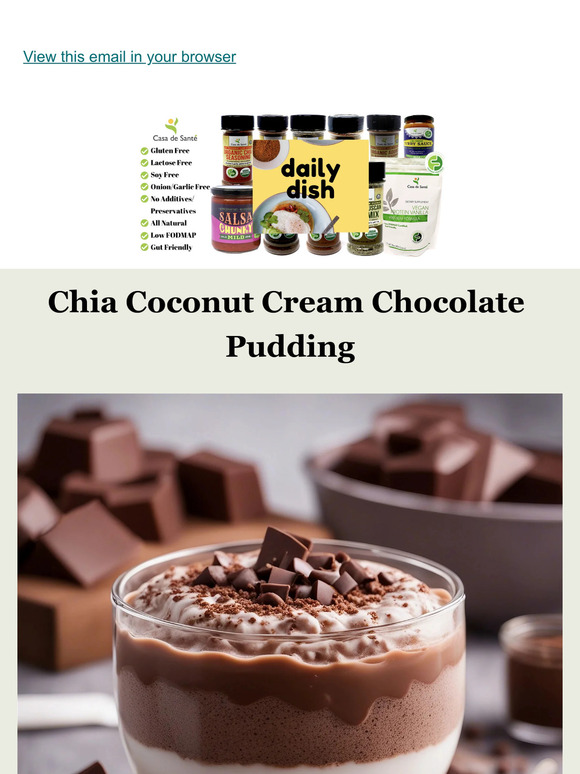 Chia Coconut Cream Chocolate Pudding