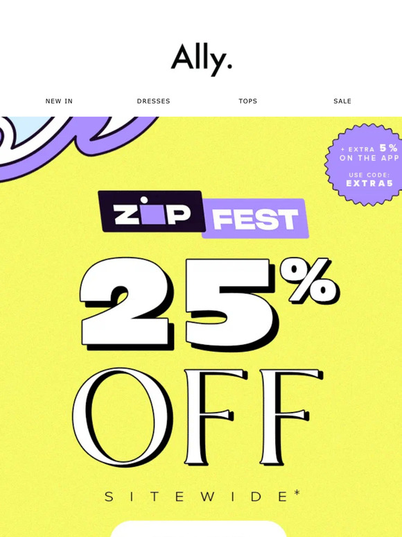 💜 It's Zip Pay Fest! 25% OFF Sitewide