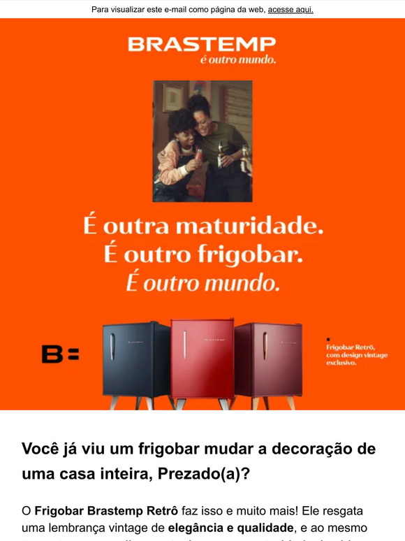 Frigobar Retrô: novas cores e sensações! 😍