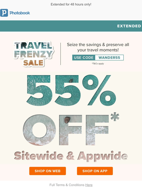55% Sitewide Offer Inside 🚨