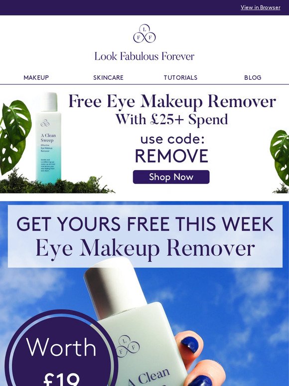 Get A Free Eye Makeup Remover