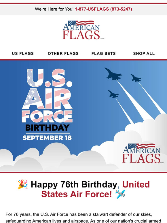 76 years of the US Air Force ✨