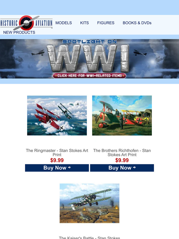 Historic Aviation Presents: Today's Featured Items