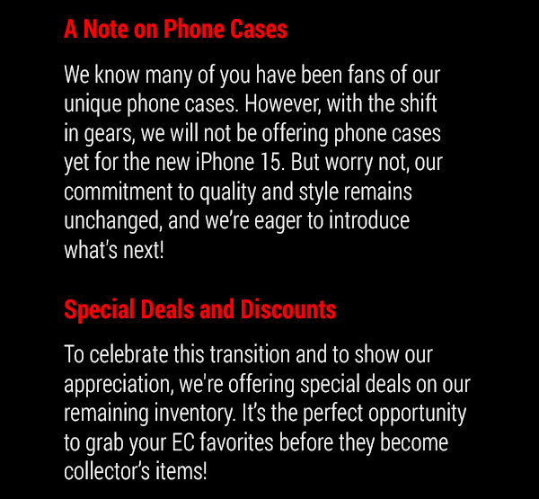 Announcement | Element Case