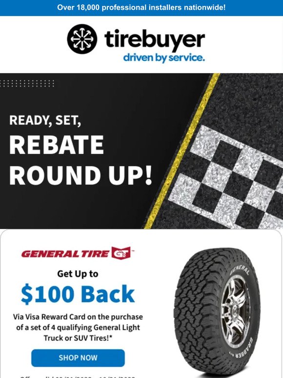 Pull Up to the Rebate Round Up for Savings ​��💰