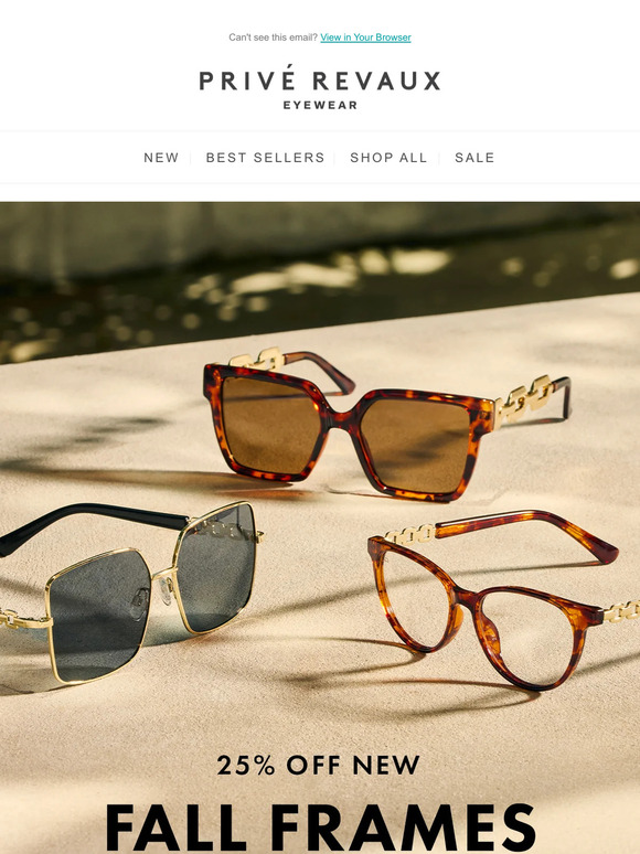 Our newest sunnies, 25% off