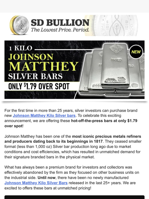 1000 oz Silver Bars