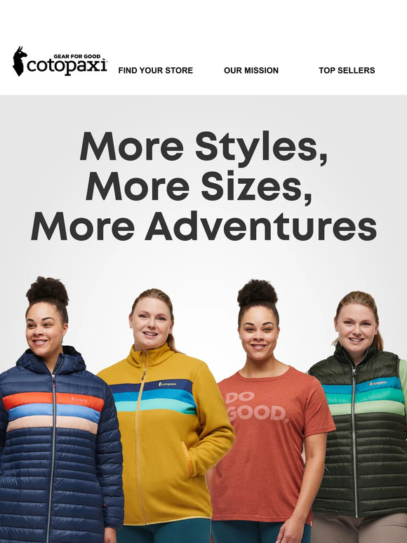 New Inclusive Sizing Available: XXS-4X Now Available