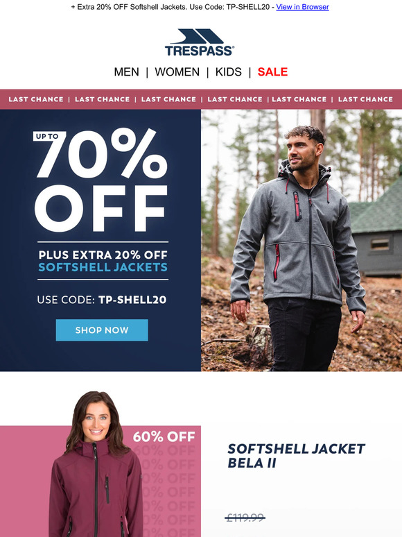LAST CHANCE 🍂 Up to 70% OFF Softshells
