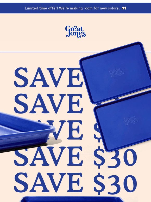 Get two blue sheet pans for $50! 🚨