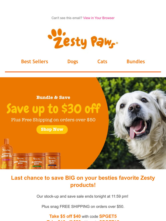 Zesty Paws Dog Supplements Are Only $20 for Prime Day – SheKnows