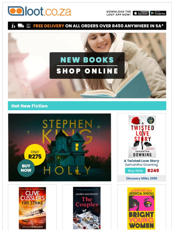 New Books - Stephen King, Guinness World Records, Clive Cussler, Jan Braai & More!