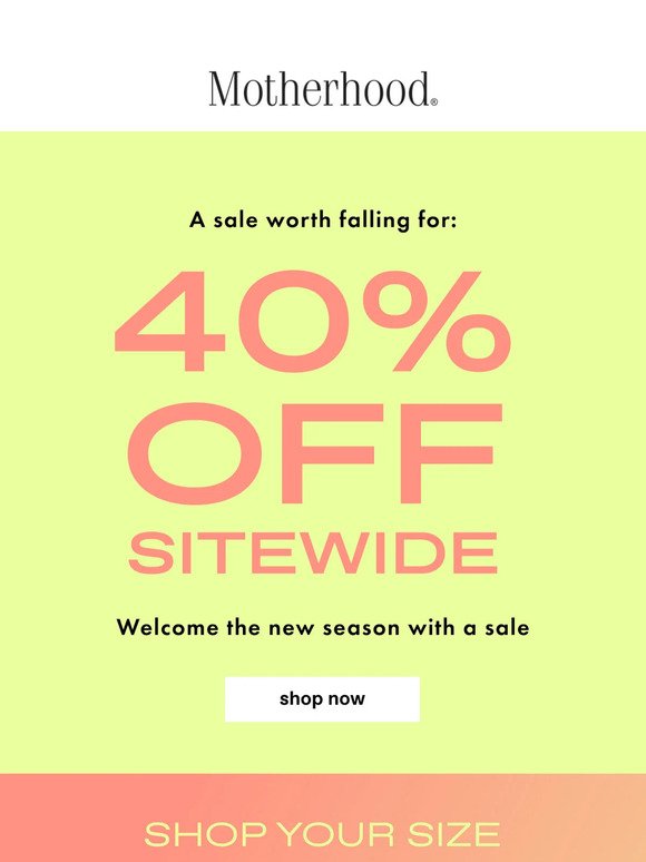 40% Off! Right! Now!