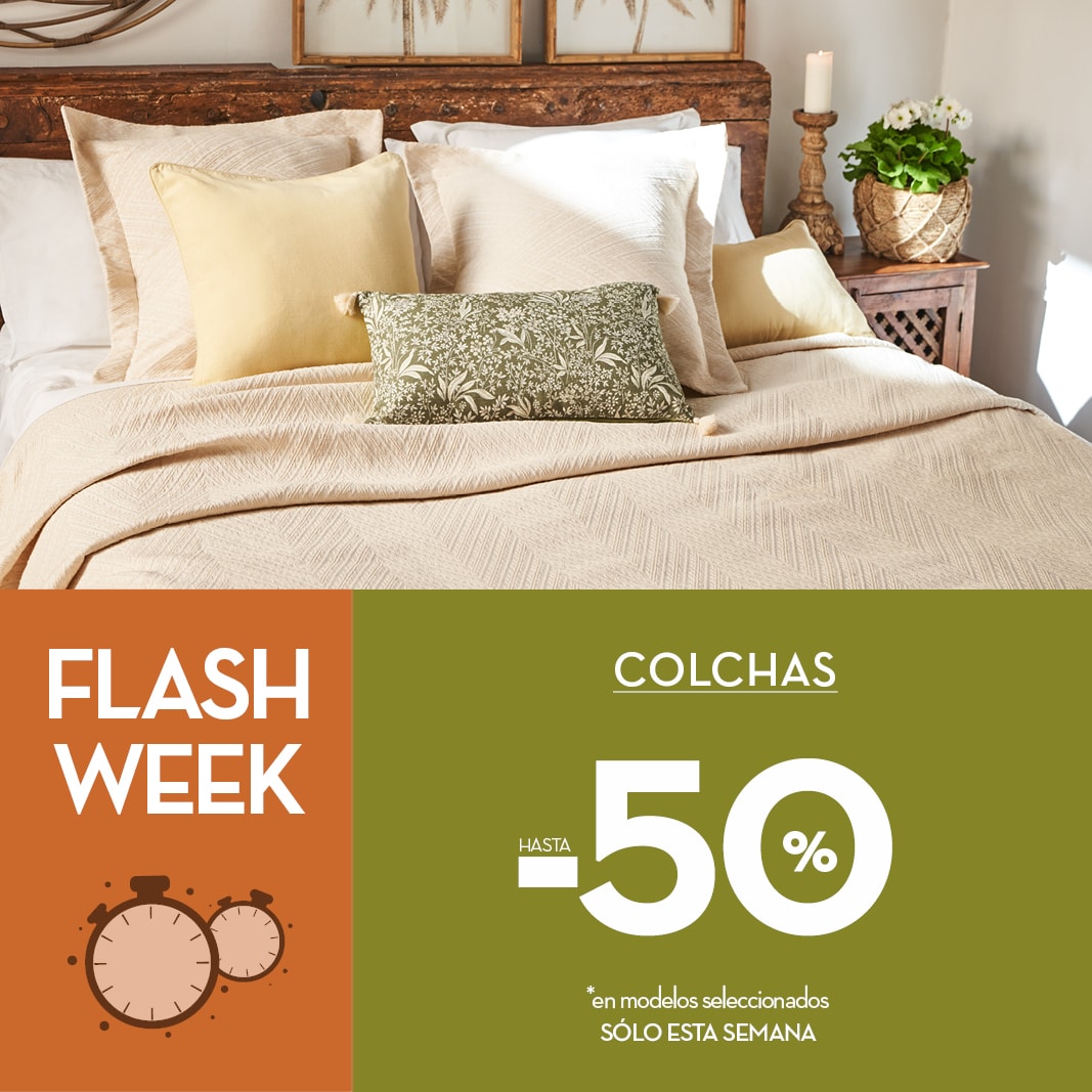 La Mallorquina ES FLASH WEEK Colchas con hasta 50 de