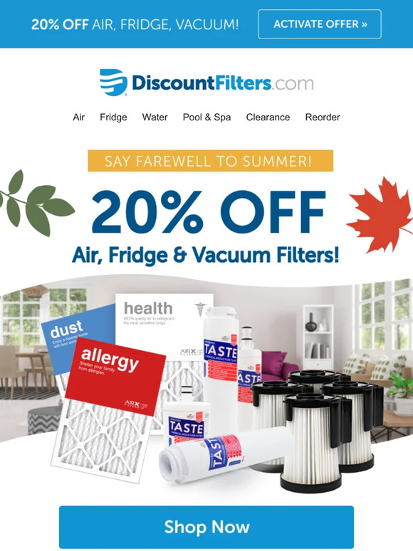 Say Farewell 👋 to Summer With Savings!