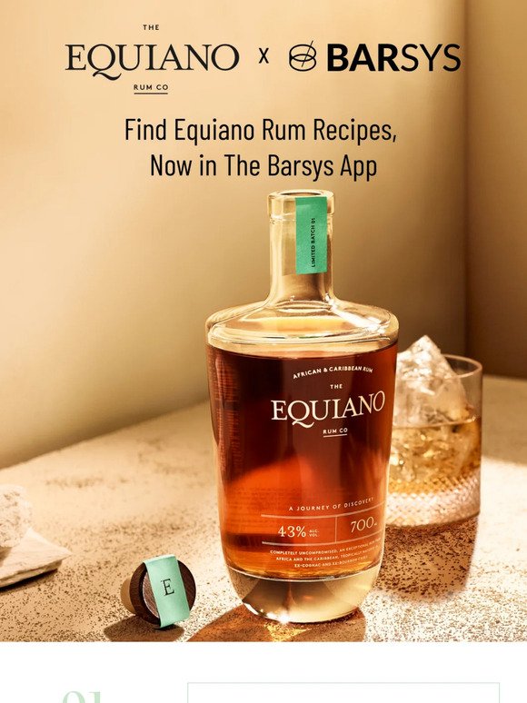Barsys: Discover Equiano Rum Cocktails Today! | Milled