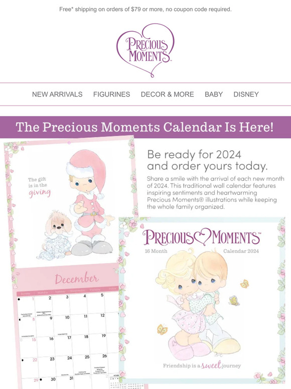 Precious Moments Plan For 2024 With The Precious Moments Calendar. In