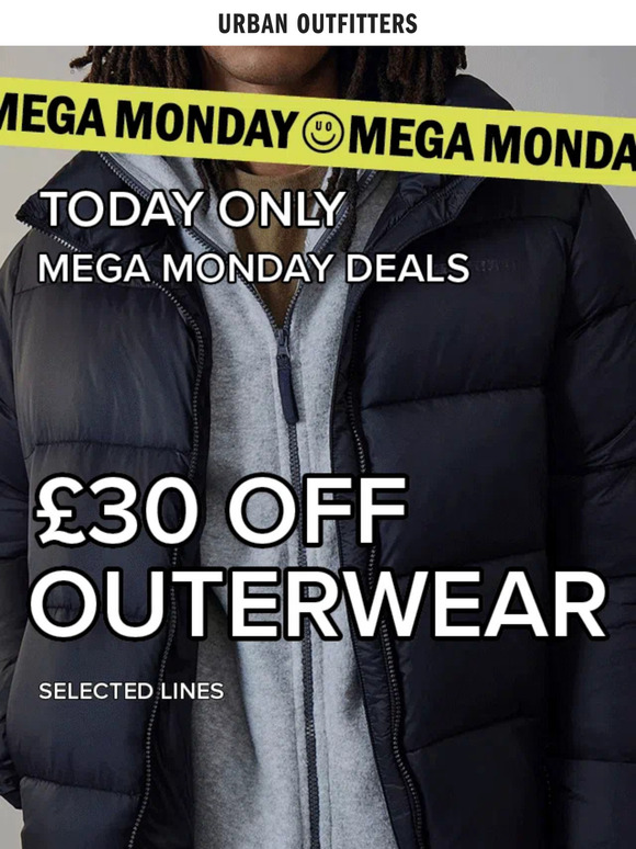 £30 OFF OUTERWEAR TODAY ONLY ⚠️