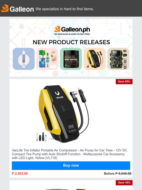 New Product Releases @ Galleon.ph