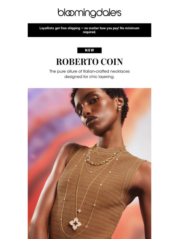 Roberto Coin made-to-layer necklaces