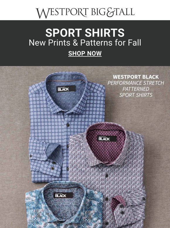 Sport Shirts | New Prints & Patterns