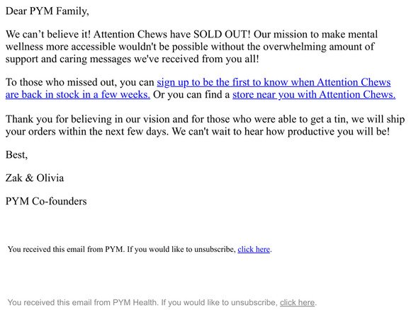 Attention Chews SOLD OUT! - Get Restock Alerts