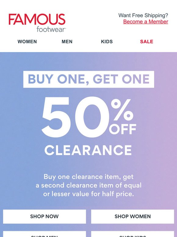 Your favorite Nike ❤️+ BOGO 50% off Clearance going on now